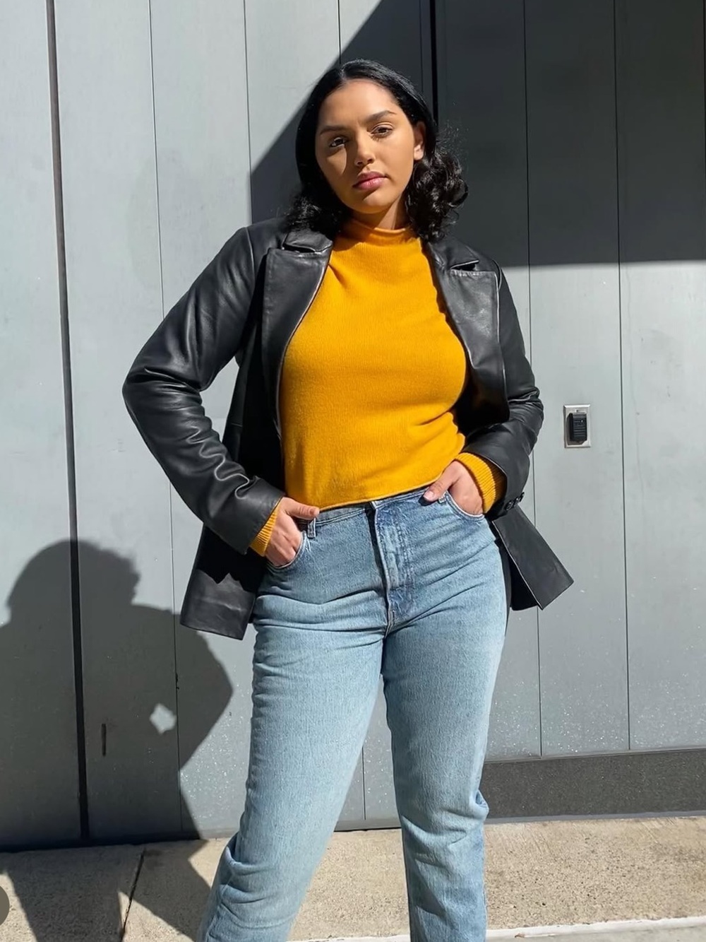 Reformation x VEDA Bowery leather blazer—LIKE NEW, barely used